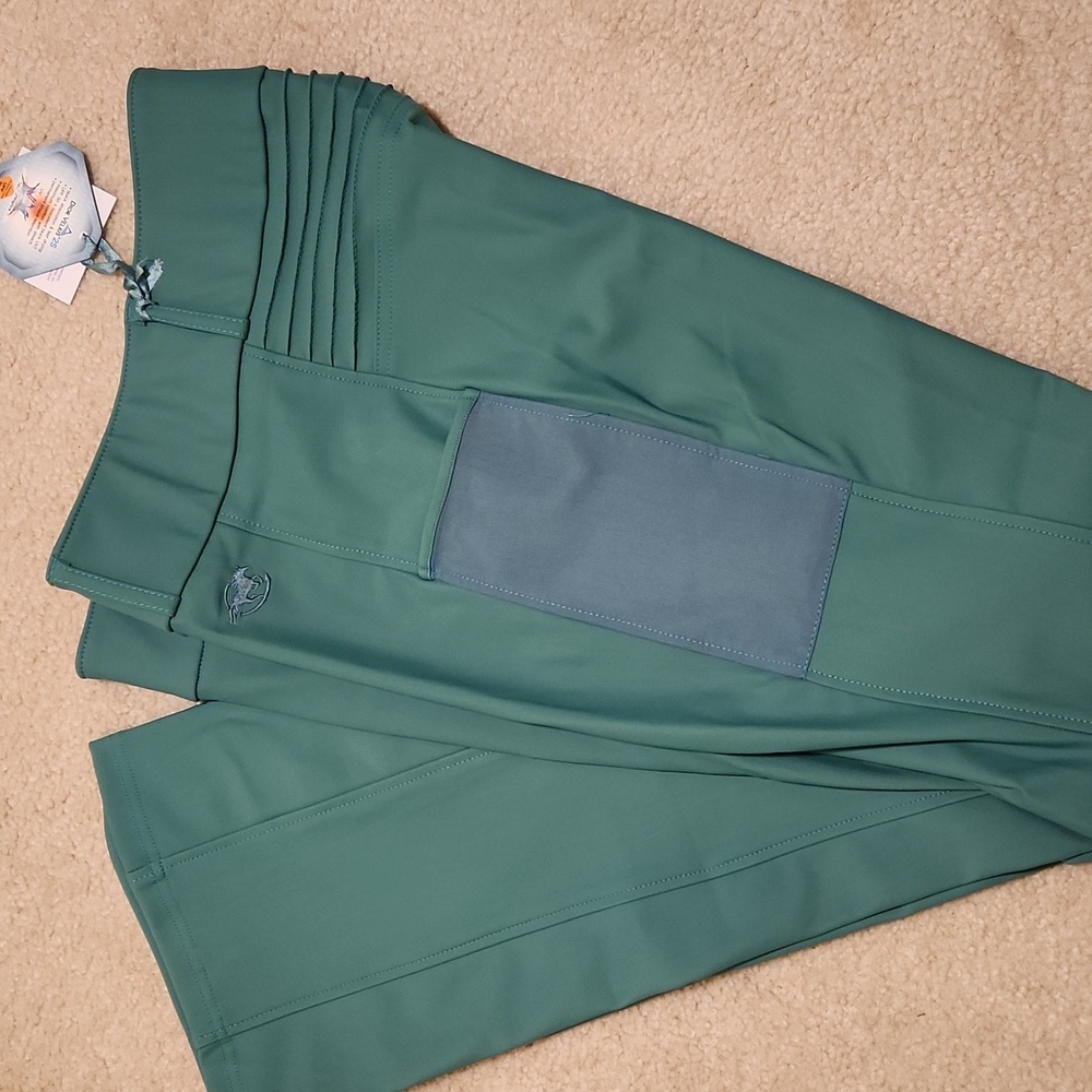 Teal Piper Bootcut Riding Pants M